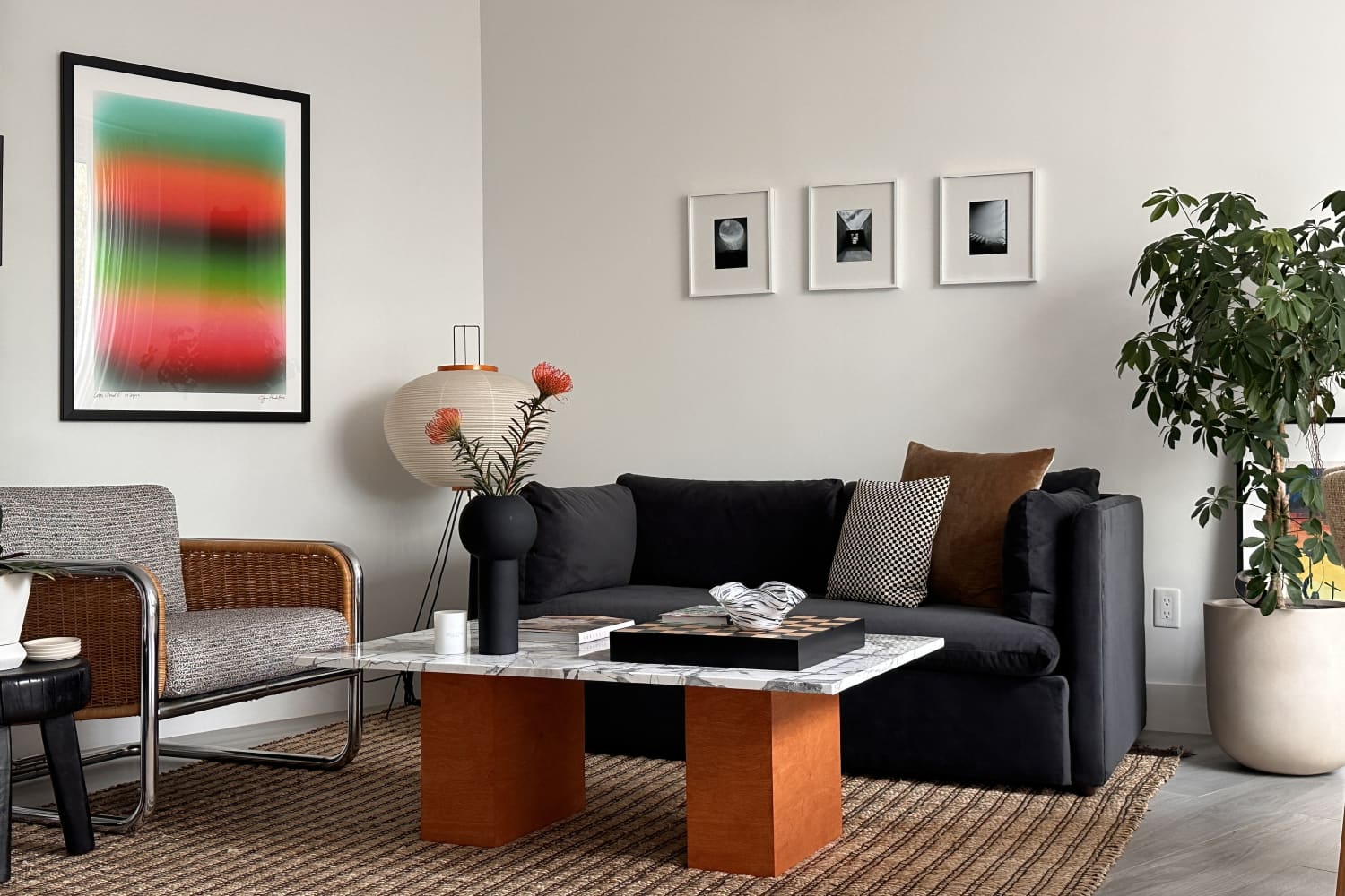 Tour a Brooklyn Rental Inspired by Barragan and Baughman | Apartment ... - Bauman Body Image Wellness Apartment Renovations